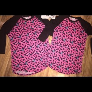 Lularoe butterfly randy set large and xxs